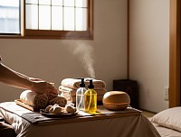 江戸川区 葛西 自宅 出張型オイルマッサージ 施術準備